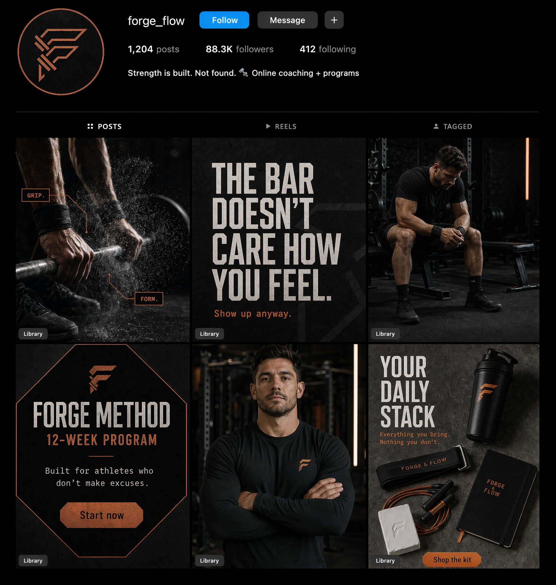 Forge Flow: Instagram feed run by Reelistic