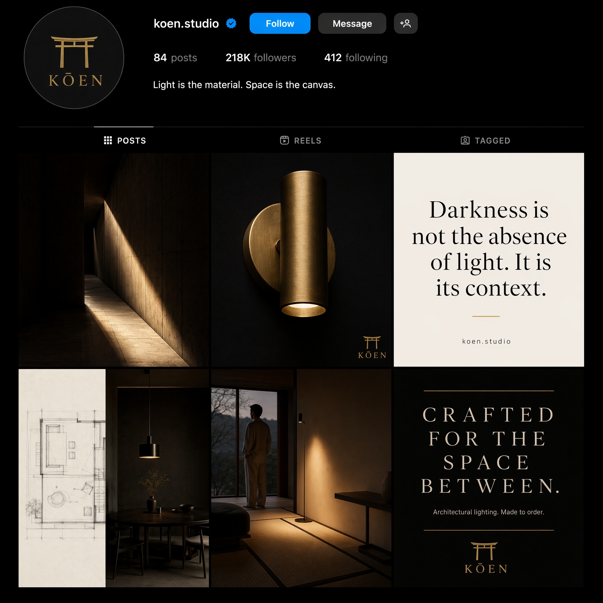 Koen Studio: Instagram feed run by Reelistic
