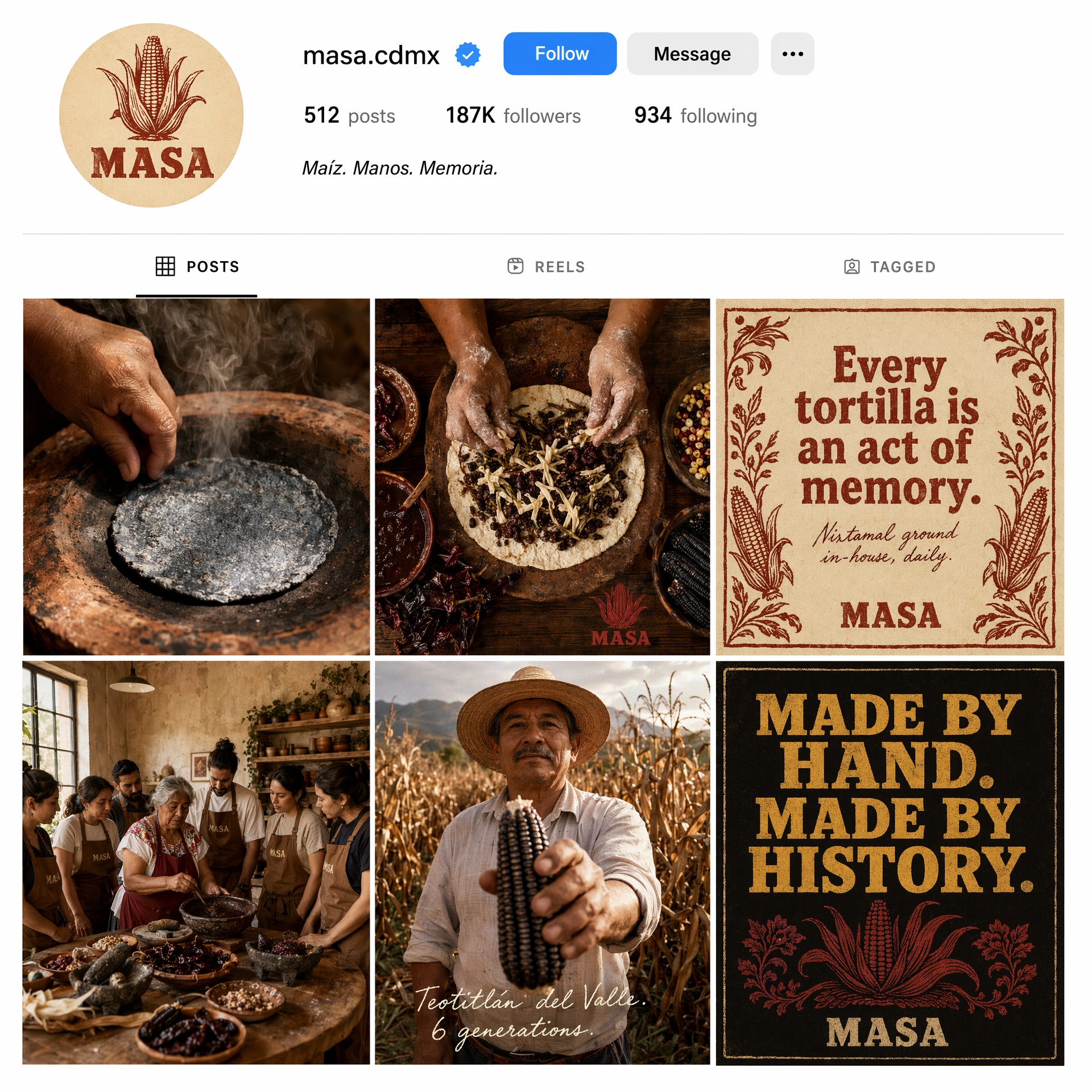 Masa CDMX: Instagram feed run by Reelistic
