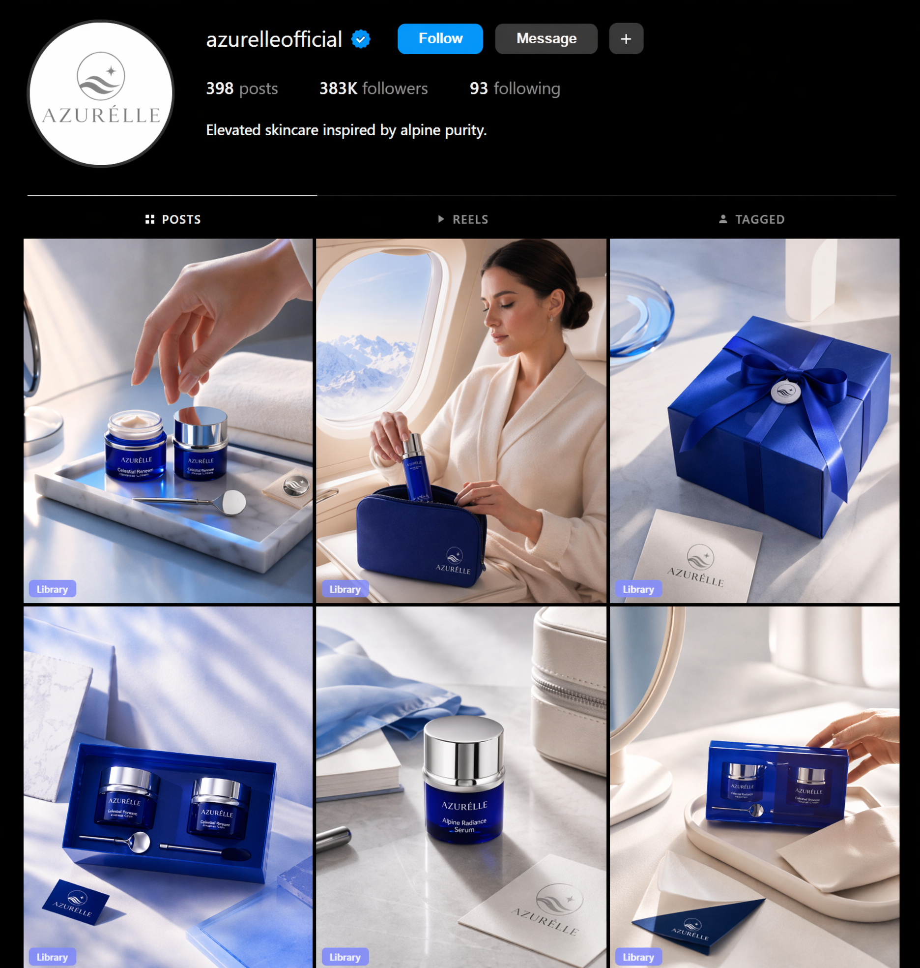 Azurélle: Instagram feed run by Reelistic